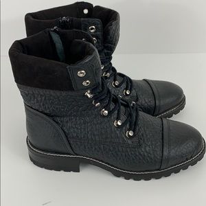 Steven by Steve Madden Zofie Combat Leather Boots
